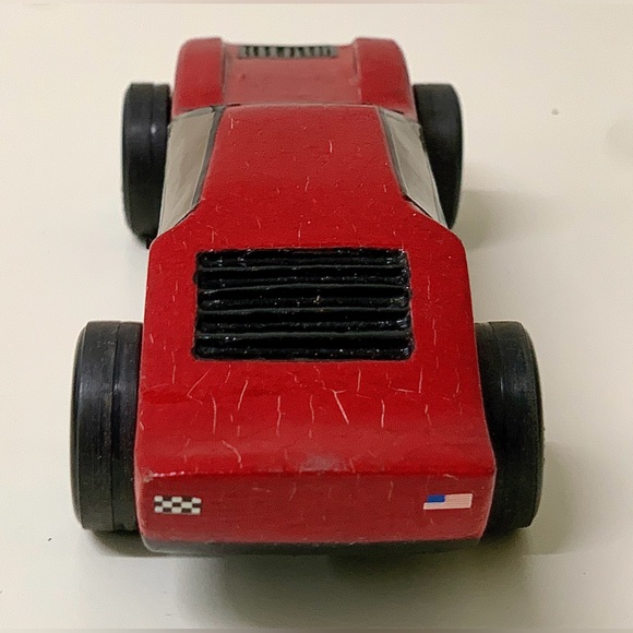 1980s Vintage Hand Crafted Homemade Pinewood Derby Race Car - Picture 6 of 15